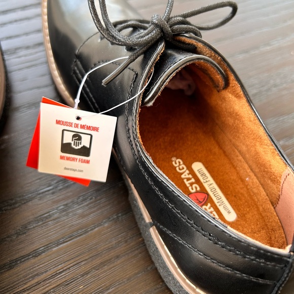 Deer Stags Boys Black Zander Lace up Dress Shoes NWT - Picture 10 of 11